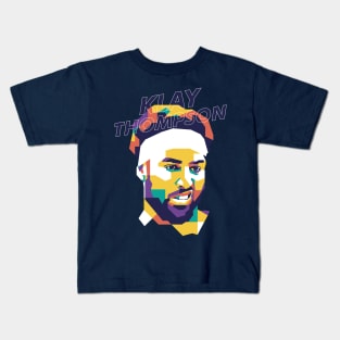 klay thompson wpap style Kids T-Shirt